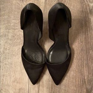 Coach Black satin pumps